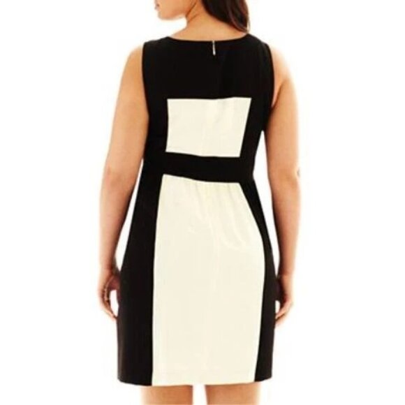 Luxology Lux II Embellished Colorblock Dress Plus Sizes 18W, 20W, 22W, 24W - Picture 2 of 2